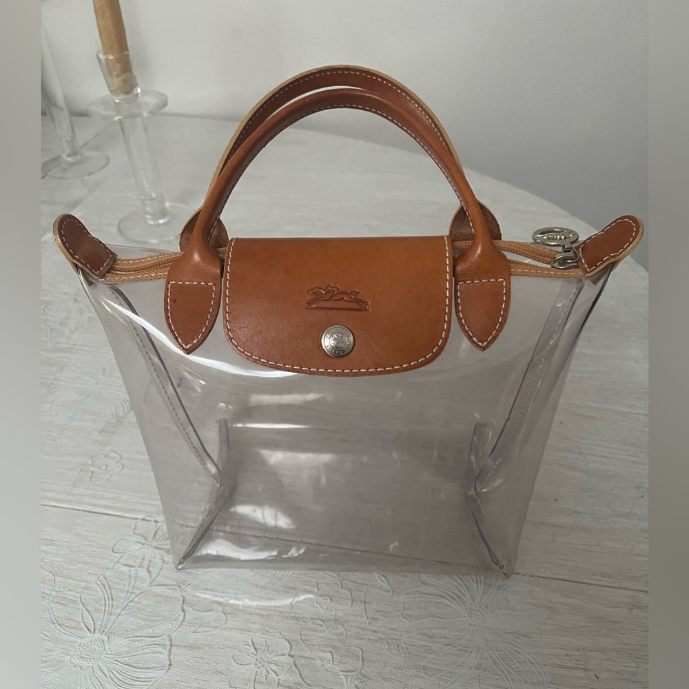 Longchamp vintage clear mini bag
